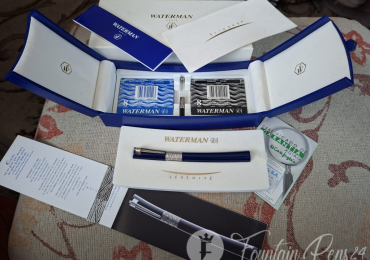 Waterman Serenite Blue nib F azul fountain pen Estilográfica NEW