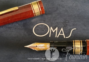 Pluma estilográfica OMAS Cristoforo Colombo II de edición limitada de madera de brezo – M