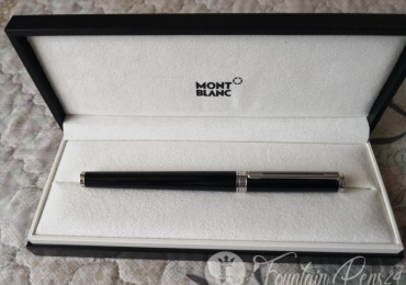 Montblanc noblesse obligue Platinum black Fountain Pen Estilográfica NEW Nib M