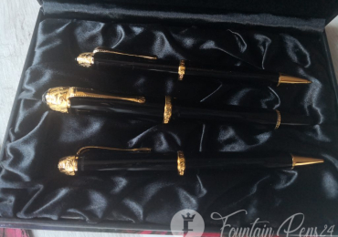 SOLD / VENDIDO          .Montblanc Voltaire SET  3 Fountain Pen ballpoint mechanical pencil New FP BP MP