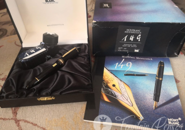 SOLD / VENDIDO .   SET Montblanc Meisterstück n° 149 Fountain Pen Estilográfica NEW + Ink bottle